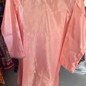 pink farshi shalwar silk suit